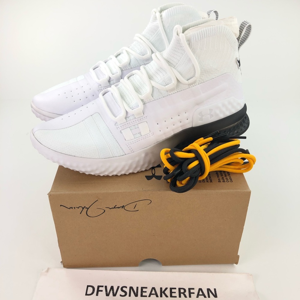 Under Armour Project Rock White Training Shoes New